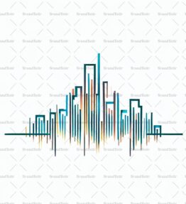 Abstrakte urbane Skylines